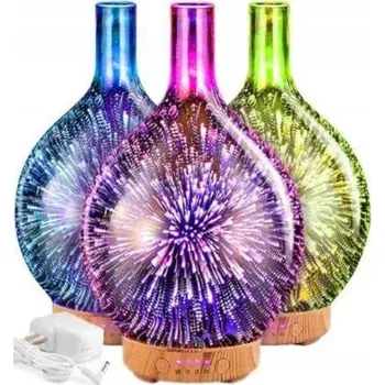Zvlhčovač vzduchu ZVHLČOVAČ VZDUCHU AROMATERAPIE DIFUZÉR VŮNĚ NOČNÍ LAMPA RGB 3D