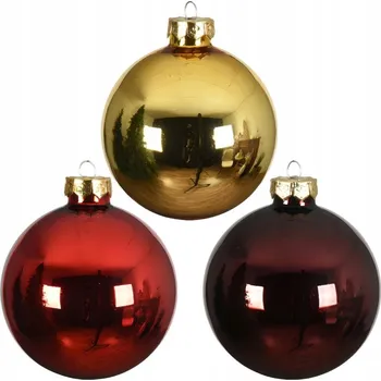 Vánoční dekorace Vánoční Koule hladká, sady vánoční koule 6 cm 20 ks