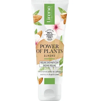 Pleťový peeling Lirene Power of Plants Mandle 75 ml enzymatický peeling
