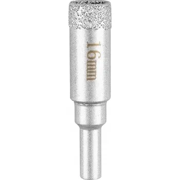 Vrták Korunkový Vrták s diamantovou korunkou 16 mm pro keramiku ze skla GRAPHITE 56T731