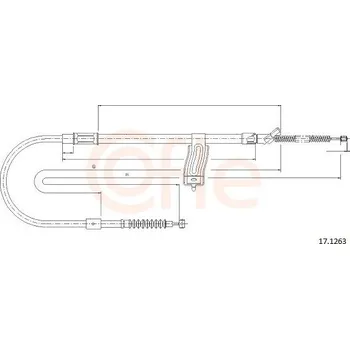 Auto-moto Lanovod parkovací brzdy COFLE 17.1263