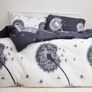Povlečení Krepové povlečení Pampelišky oboustranné Zapínání: zip, Velikost polštáře: 50x70, Velikost přikrývky: 140x260