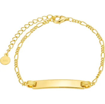 Náramek Olivie Stříbrný náramek s destičkou GOLD 8876 Ag 925; ≤3,5 g.