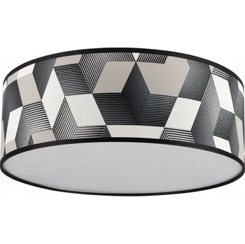 Bodové světlo Stropní Svítidlo 3xE27 25W Bílé s vícebarevným stínidlem