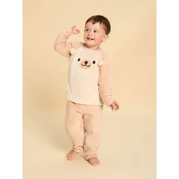 Sinsay - Dvoudílná pyžamová souprava - béžová - 268EV-08X - 268EV-08X-80