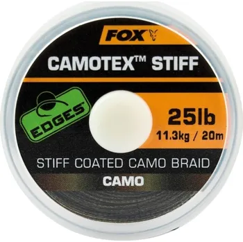 Návazcová šňůrka Fox EDGES™ Camotex Stiff 20m - 25 lb