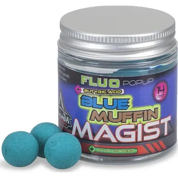 Boilies Popup Boilies Anaconda Fluo Pop-Up Magist Blue Muffin 25g - 10 mm