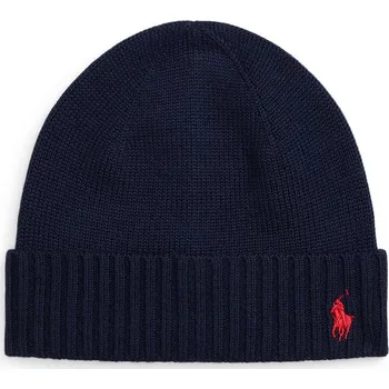 Čepice Dětská vlněná čepice Polo Ralph Lauren 323953204001 námořnická modř 59X, vel. 58