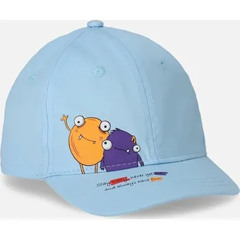 Čepice Dětská baseballová čepice Coccodrillo modrá barva, s potiskem, ACCESSORIES SUMMER BOY WC5364211ALB 55X, vel. 52