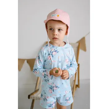 Kojenecká čepice Dětská bavlněná kšiltovka Jamiks RAJ RAJ.Nakr.glowy.JLH074.K oranžová 32X, vel. 48