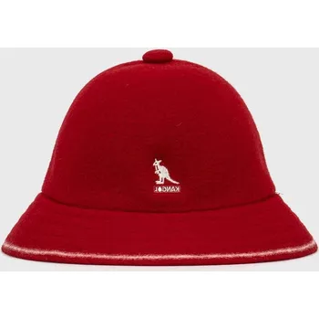 Klobouk Vlněný klobouk Kangol červená barva, vlněný K3181ST.RO644 33X, vel. M