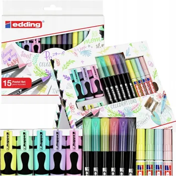HIT! Kreativní sada EDDING Pastelové barvy 15 ks