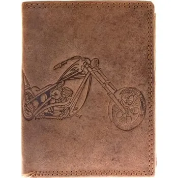 Peněženka Kožená motorkářská peněženka 07
