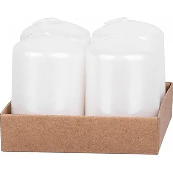 Svíčka Svíčka MagicHome bílá, 4x6cm, 4ks