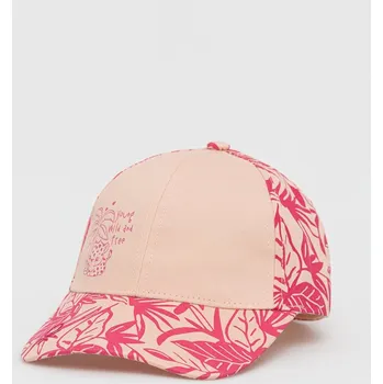 Čepice Dětská bavlněná čepice United Colors of Benetton růžová barva, vzorovaná 6G0QGA009.P 30X, vel. 42