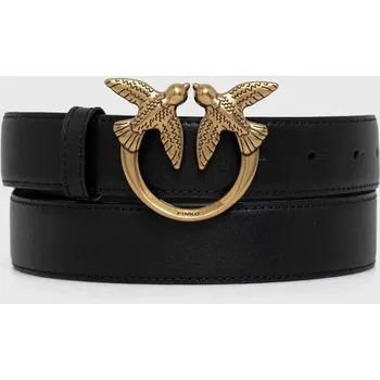 Módní doplněk Kožený pásek Pinko 100125.A0F1 černá 99X, vel. XS