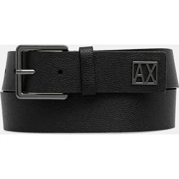 Opasek Kožený pásek Armani Exchange XM001698.AF17390 černá 99X, vel. 80