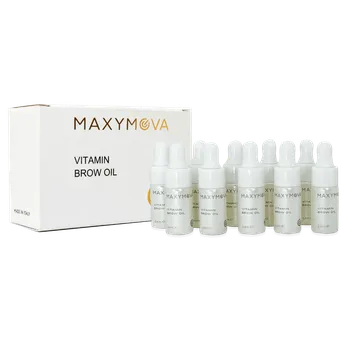 Výživa řas a obočí Maxymova Vitamin Brow Oil pečující směs olejů na obočí 10×3,4 ml