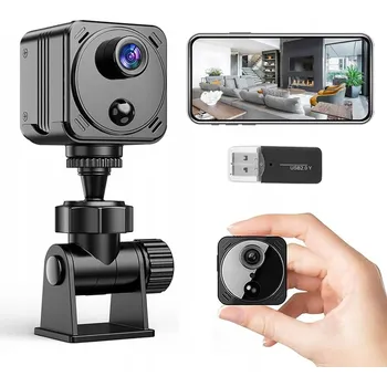 IP kamera MINI ŠPIÓNKÁLNÍ KAMERA WIFI 4K HD S ŽIVÝM NÁHLEDEM A DETEKCÍ POHYBU