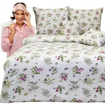 Povlečení Sada Povlečení 160x200 2x 70/80 Luční květy Vysoká kvalita