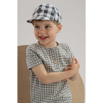 Kojenecká čepice Dětská bavlněná kšiltovka Jamiks CORA CORA.or.Nak.JLW089.G černá 99X, vel. 52