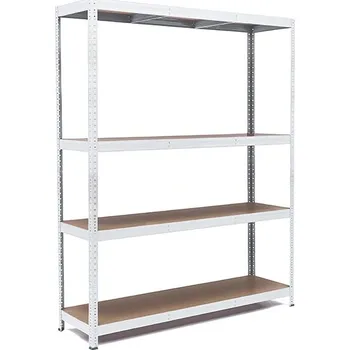 regál Policový regál Trestles RH 1800x1200x400, nosnost 1400 kg, 4 police Barva: bílá