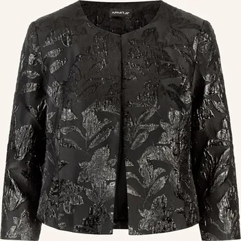 Dámský blejzr Apart Dámské Žakárový Bolerko S 3/4 Rukávy, černá, 44