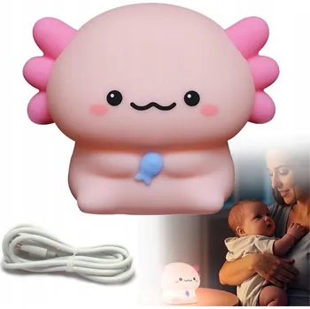 Lampička NOČNÍ LAMPA SALAMANDRA PRO DĚTI NABÍJENÁ USB PŘENOSNÁ PRO NOČNÍ KRMENÍ