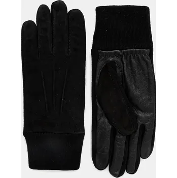 Rukavice Kožené rukavice Marc O'Polo pánské, černá barva, 530813804054 99X, vel. L