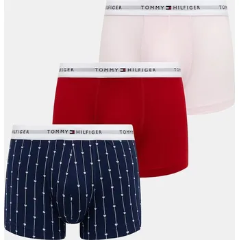 Boxerky Boxerky Tommy Hilfiger 3-pack pánské, více barev, UM0UM02768 růžová 03X, vel. L