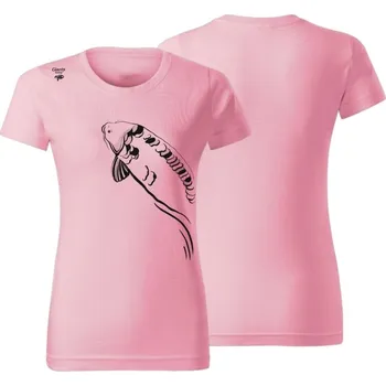 Pánské oblečení Tričko Giants Fishing dámské růžové Plavající Kapr - XL