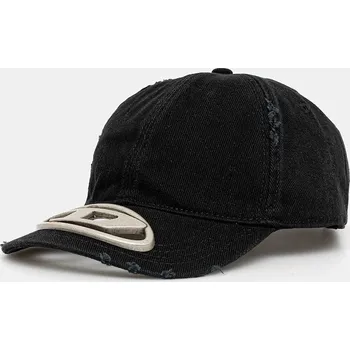 Kšiltovka Bavlněná baseballová čepice Diesel C-BEAST-A1 A12709.0PFAA černá 99X, vel. 56