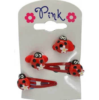 PINK - Sada sponky a gumičky do vlasů BERUŠKA