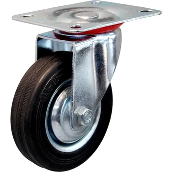 Pojezdové kolečko Otočné kolečko 125 mm IE plná guma pro vozíky, maximální zatížení 100 kg