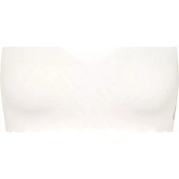 Podprsenka Dámská podprsenka ZERO Feel Bliss Soft bra - WHITE - ecru 00GZ - SLOGGI WHITE XL2