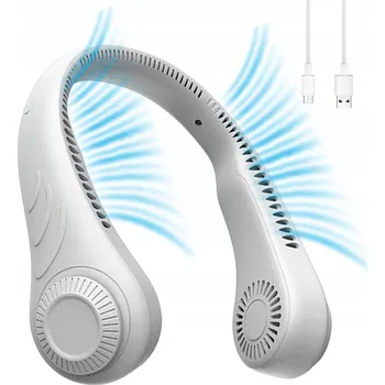 Domácí ventilátor Mini ventilátor Kinscoter Přenosný chladicí klimatizátor, bílý