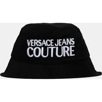 Klobouk Bavlněný klobouk Versace Jeans Couture pánská, černá barva, 78GAZK04 ZG365 78GAZK04.ZG365 99X, vel. M
