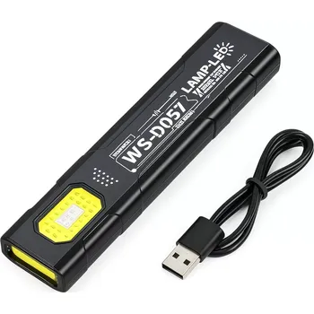 Svítilna Nakida WS-DO57 – ultratenká pracovní LED svítilna 600 lm, USB-C, 5 režimů (LED svítilna | pracovní svítilna | COB lampa | nabíjecí svítilna | magnetická | čelovka do ruky | inspekční lampa | nouzová svítilna | výstražné světlo | modré červené světlo |)