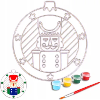 Vánoční dekorace Vánoční Koule průhledná, Sada Vánoční stromek 12 cm 1 ks