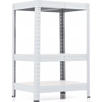 regál Policový regál Trestles RH 1000x600x500, nosnost 1050 kg, 3 police bílé Barva: bílá