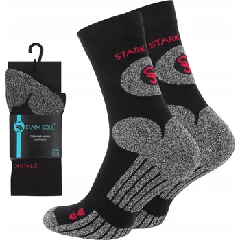 Pánské ponožky STARK SOUL Outdoorové Ponožky černé, velikost 43-46