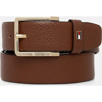 Opasek Kožený pásek Tommy Hilfiger AM0AM13756 hnědá 88X, vel. 90
