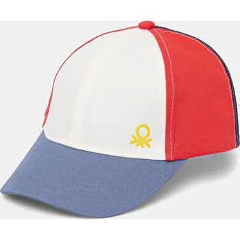 Kšiltovka Kšiltovka United Colors of Benetton červená barva, hladká, 6L1EGA015 6L1EGA015.P.Seasonal 33X, vel. 51