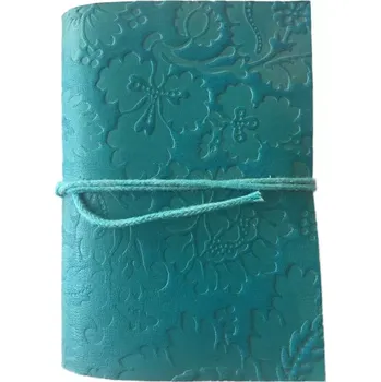 Zápisník Tyrkysový zápisník s reliéfním vzorem