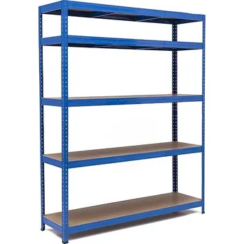 regál Policový regál Trestles RH 1800x1200x400, nosnost 1750 kg, 5 polic Barva: modrá