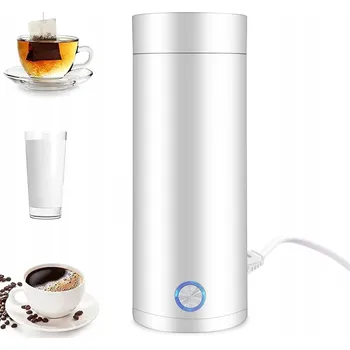 Rychlovarná konvice 400ML PŘENOSNÝ CESTOVNÍ MINI HRNEK S OHŘEVEM, CESTOVNÍ ELEKTRICKÁ KONVICE