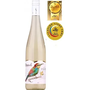 Víno Sylvánské zelené polosuché pozdní sběr 2024 VLHA (Sylvánské zelené polosuché pozdní sběr 2024 řada Vlha)