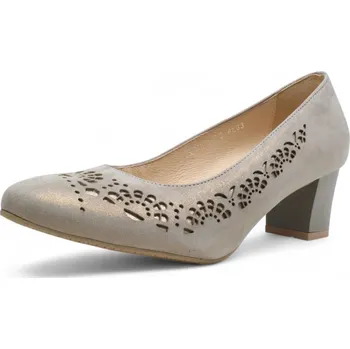 Dámské lodičky DÁMSKÉ LODIČKY ASPENA KOR1530 152 ŠEDÁ Barva: Šedá, Velikost: 40