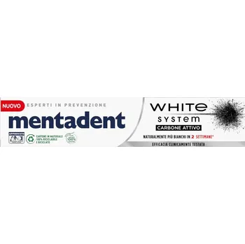 zubní pasta MENTADEN WhiteSystemCarbone bělící zubní pasta 75 Ml
