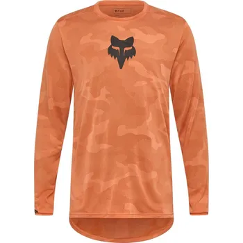 cyklistický dres Pánský cyklo dres FOX Ranger Tru Dri Ls Jersey, Coral - XL
